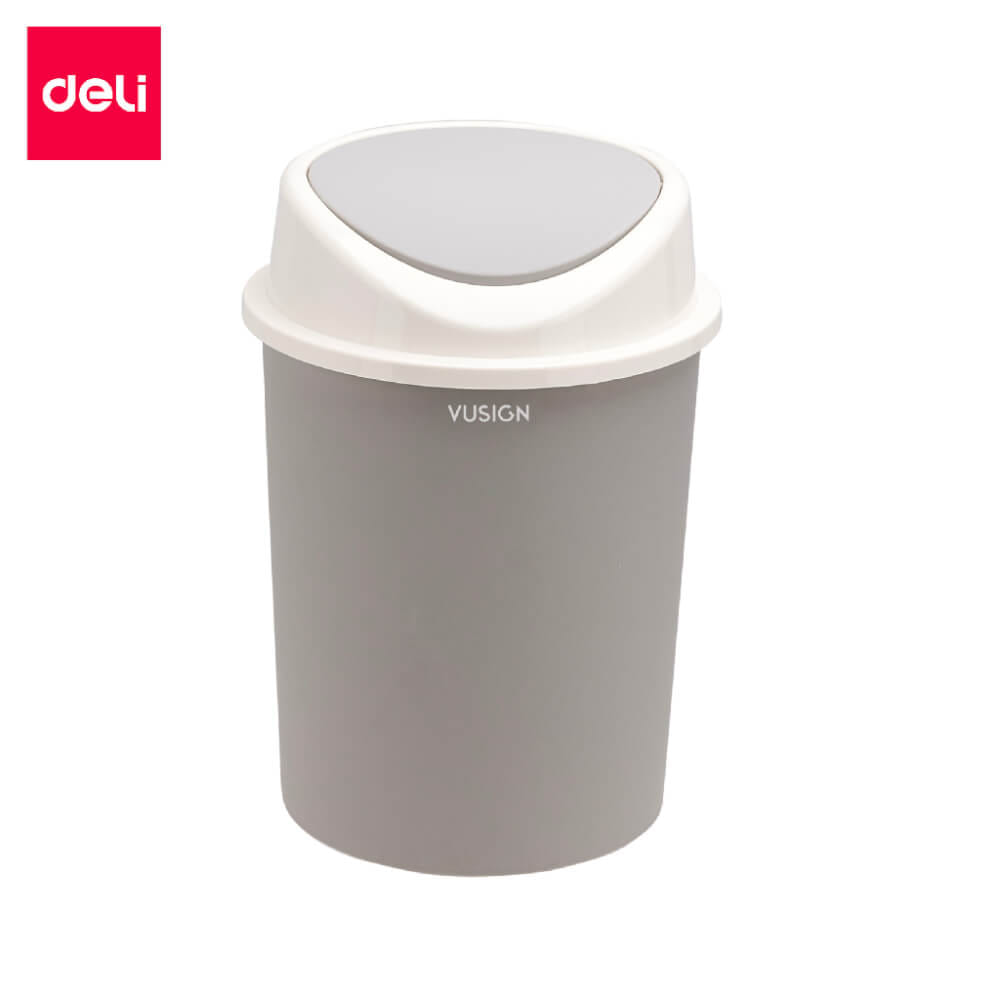 ถังขยะฝาสวิง VUSIGN VS1106- GR-01 11ลิตร สีเทา_8