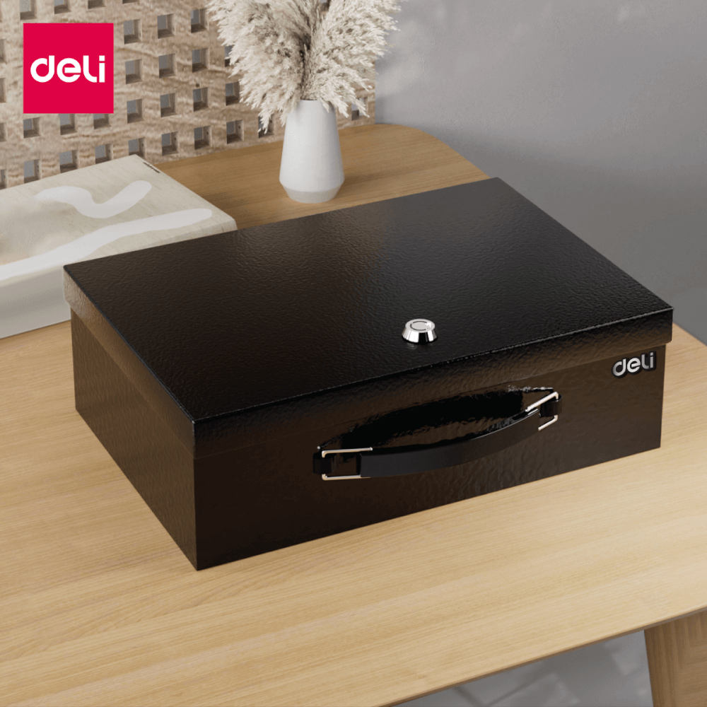 กล่องเซฟ DELI ET610-BK-01 สีดำ