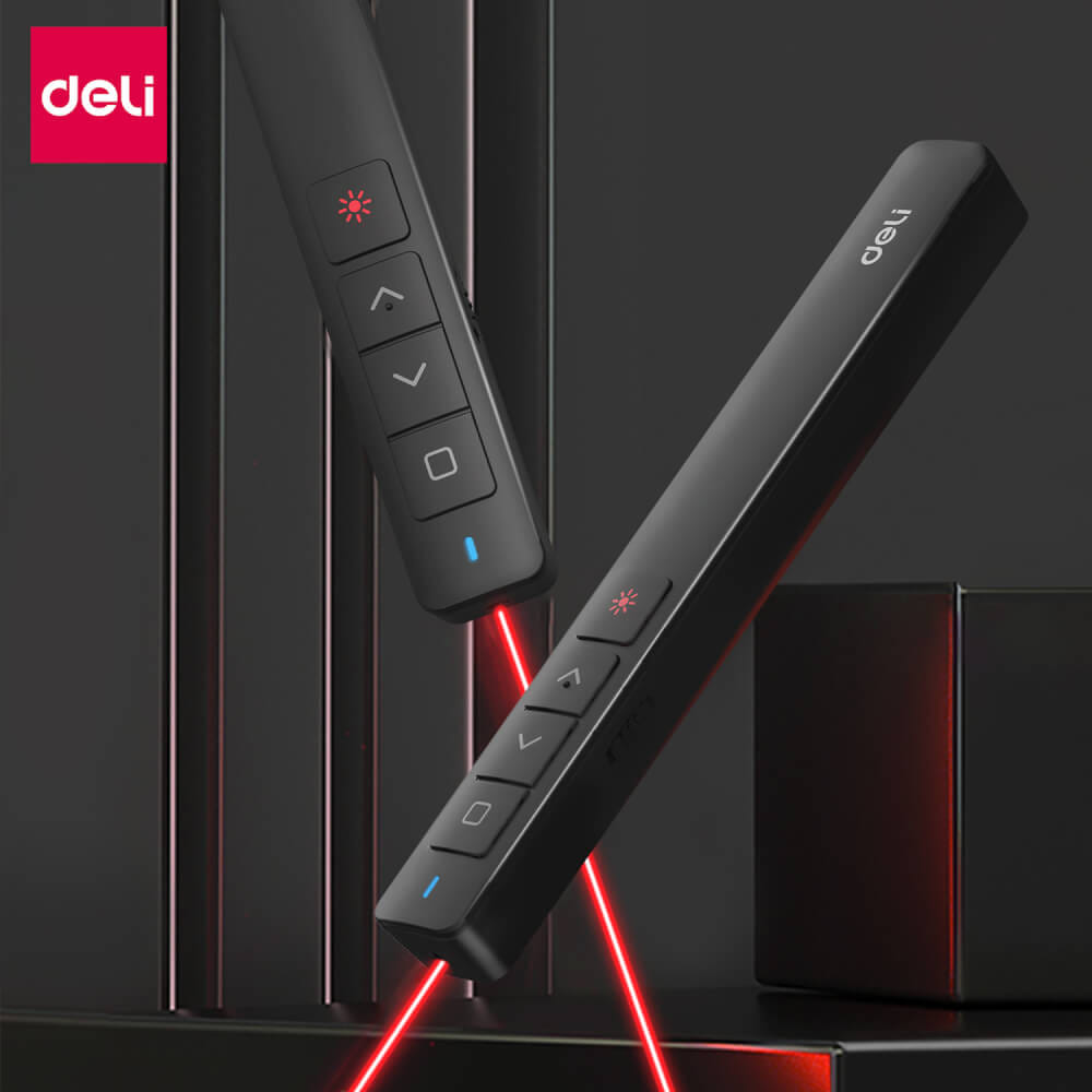 เลเซอร์พอยเตอร์ DELI ES001-G-BK-01  สีดำ แสงเลเซอร์สีเขียว_1