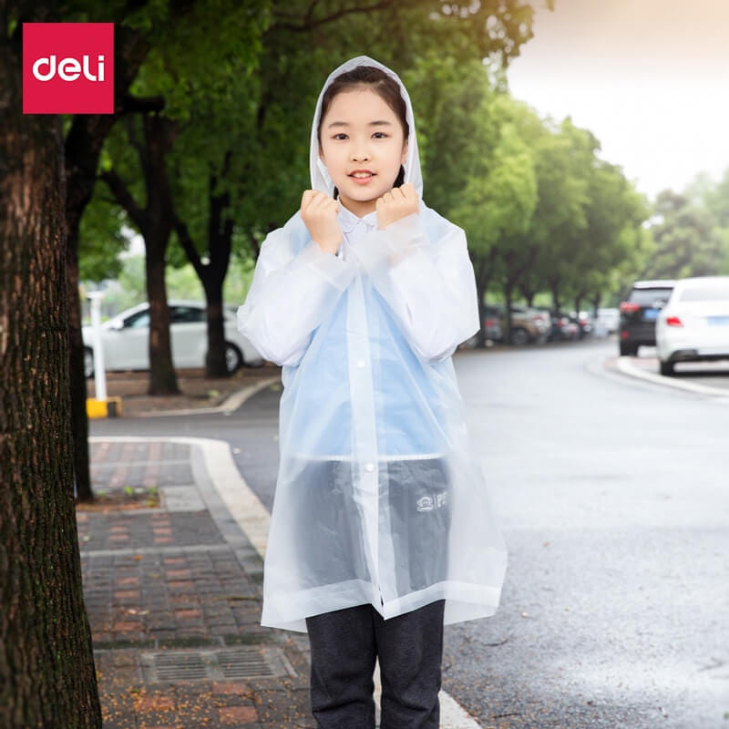 เสื้อกันฝน DELI VS4072-WH-01 สีใส