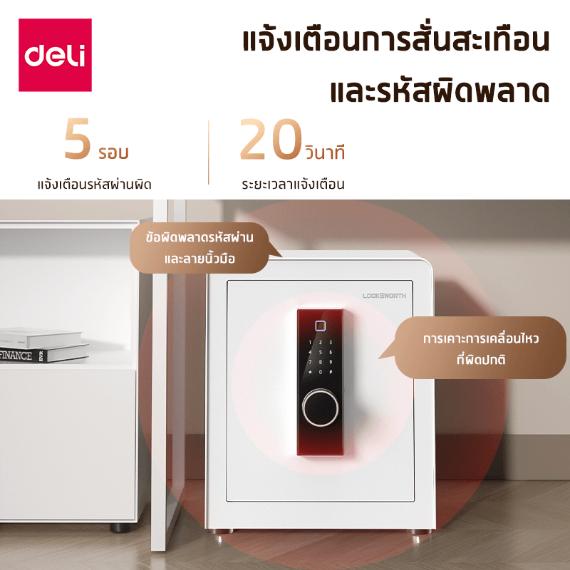 ตู้เซฟนิรภัย LOCKSWORTH VS4553-WH-01 สีขาว_2
