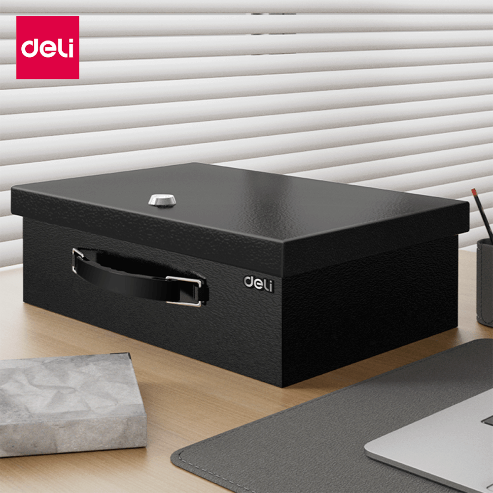 กล่องเซฟ DELI ET610-BK-01 สีดำ