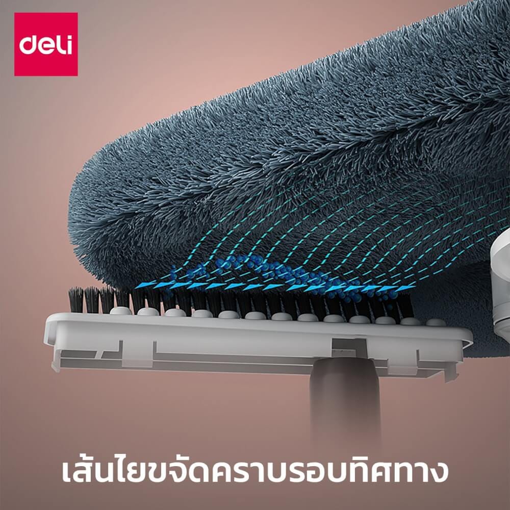 ชุดถังปั่นพร้อมไม้ม็อบ DELI VS1015-GR-01 สีเทา_2