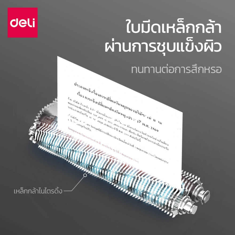 เครื่องย่อยกระดาษ 3 ลิตร DELI ET025-BK-01 สีเทา