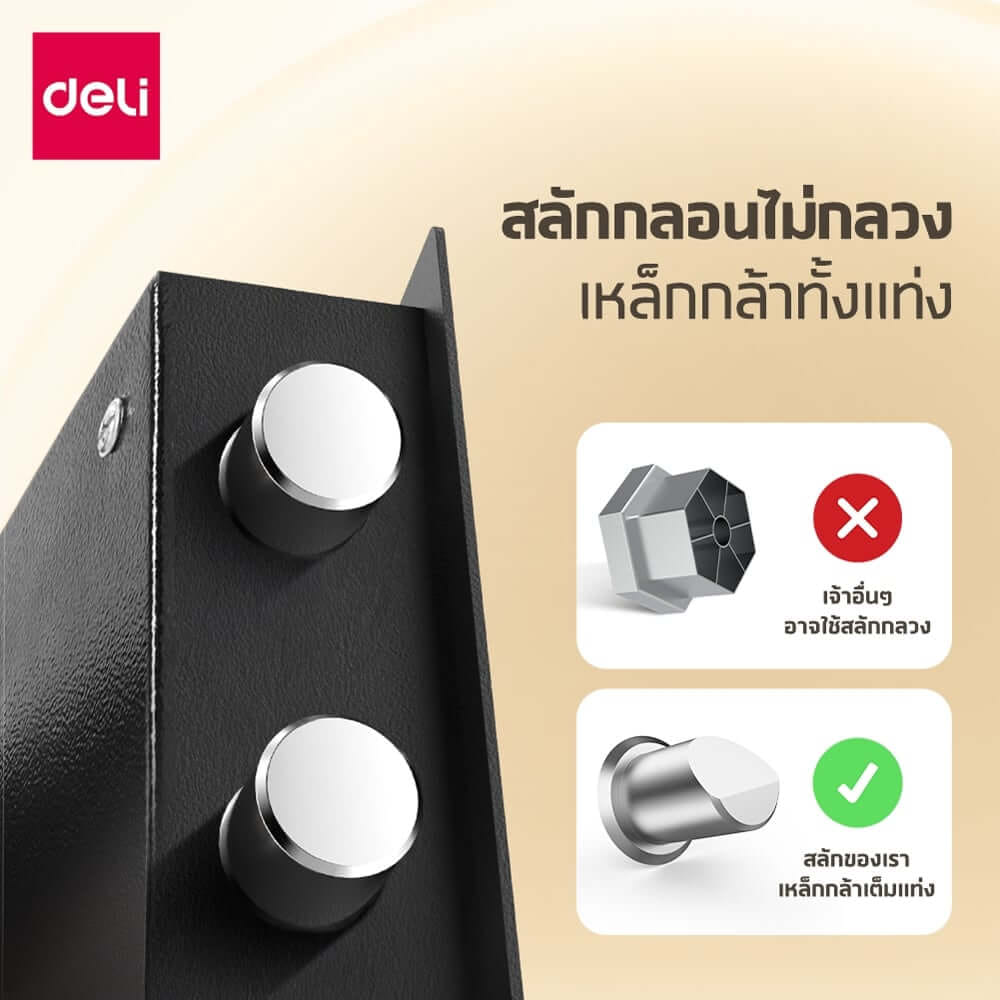กล่องเซฟ LOCKSWORTH VS4566-BK-01 ขนาด 43X20X35 ซม. 9.9 กก. สีดำ_2