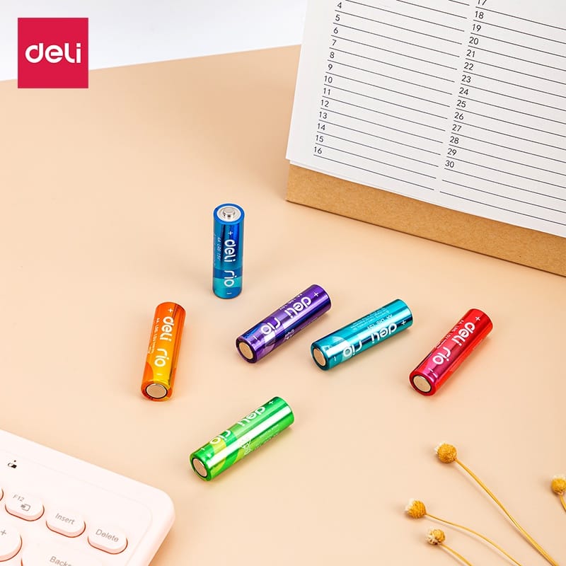 ถ่านอัลคาไลน์ AA DELI E82902-MX-01 24 ก้อน หลากสี