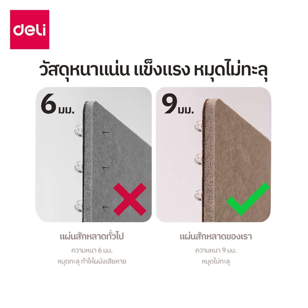 กระดานปักหมุด DELI MQ151-BR-01 60×80 ซม_3