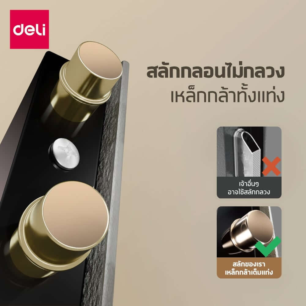 ตู้เซฟพร้อมช่องหยอดธนบัตร LOCKSWORTH VS4502-BK-01 สีดำ
