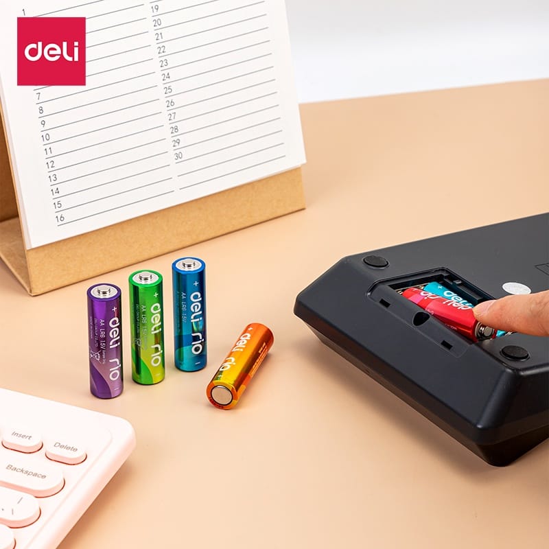 ถ่านอัลคาไลน์ AA DELI E82902-MX-01 24 ก้อน หลากสี