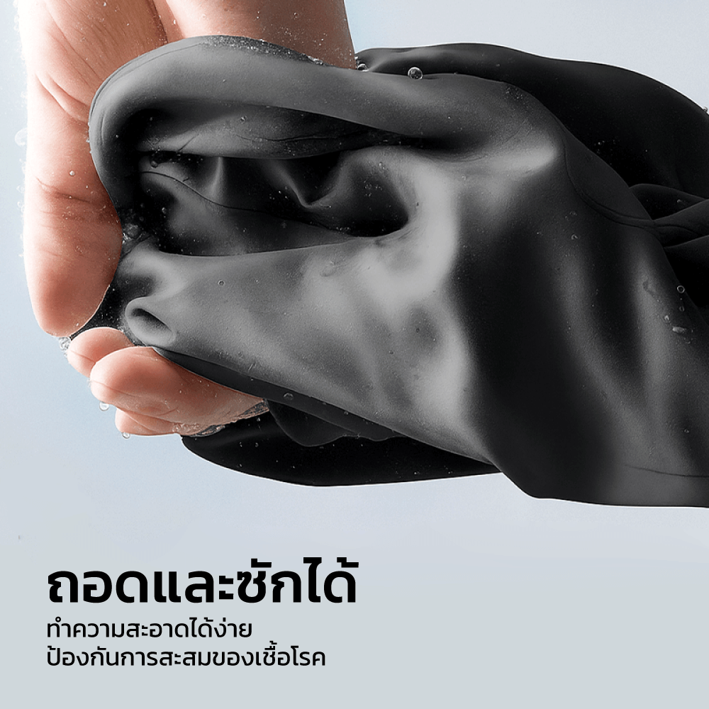 หมอนรองคอ DELI VS1342-BK-01 ขนาด 27X18X20 ซม. สีดำ