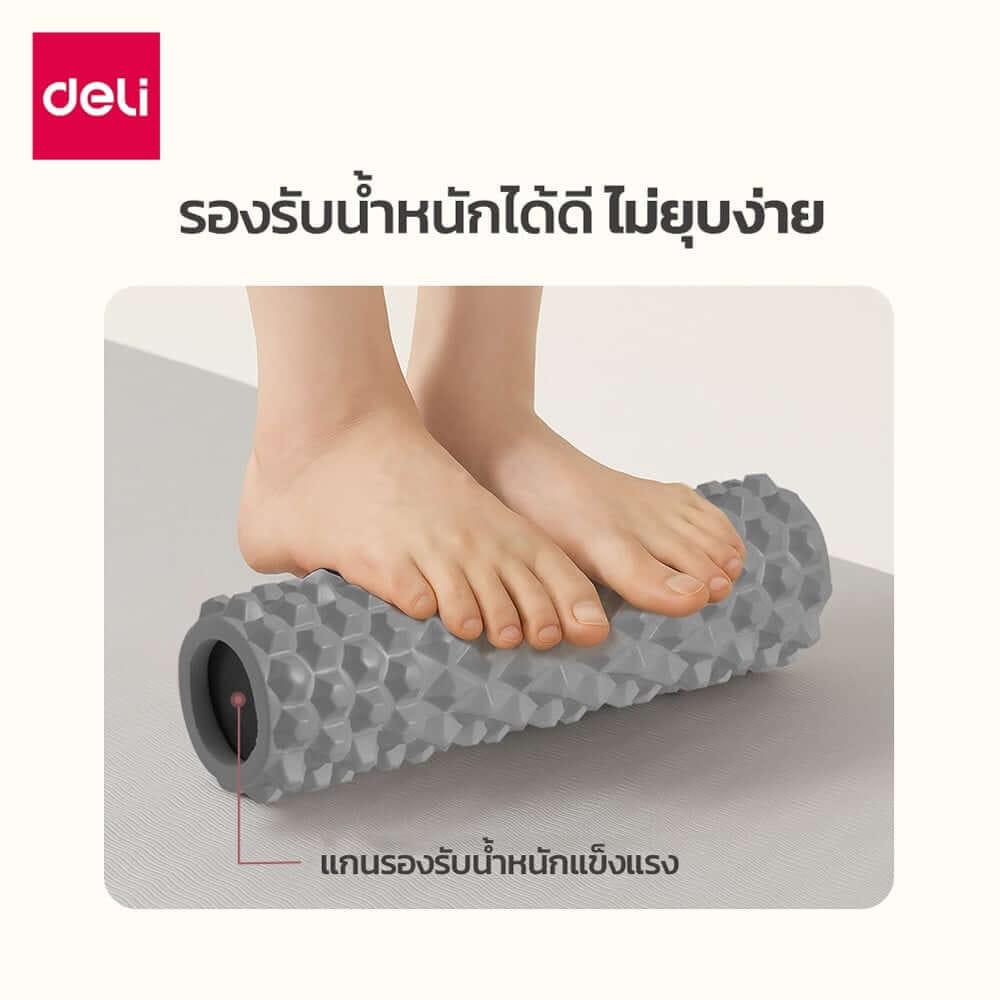 โฟมโรลเลอร์ AGNITE ER265-GR-01 9X30 ซม. สีเทา