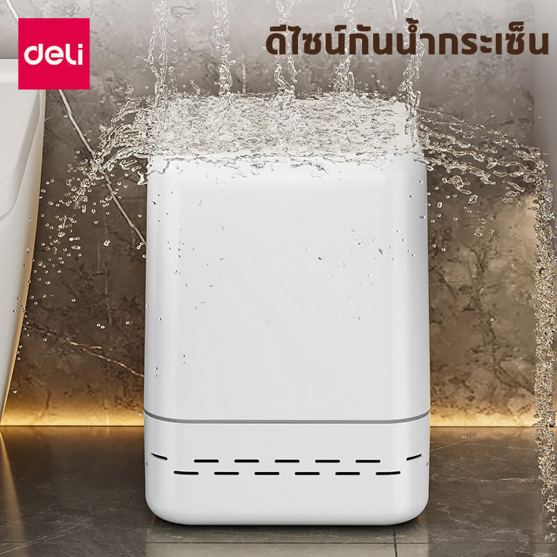 ถังขยะแบบฝากด VUSIGN VS1128-WH-01 สีขาว ขนาด 23X23X30 CM