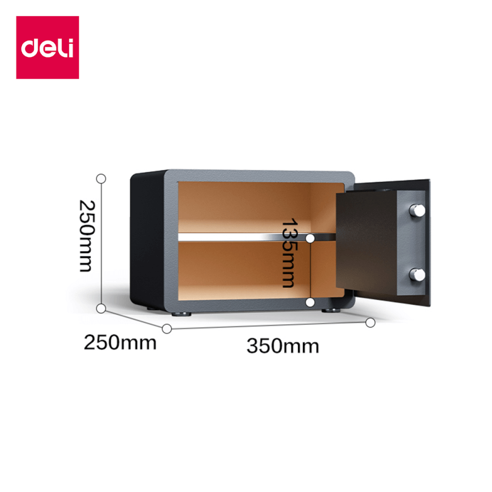 ตู้เซฟนิรภัย DELI AE681-Z-BK-01 สีดำ