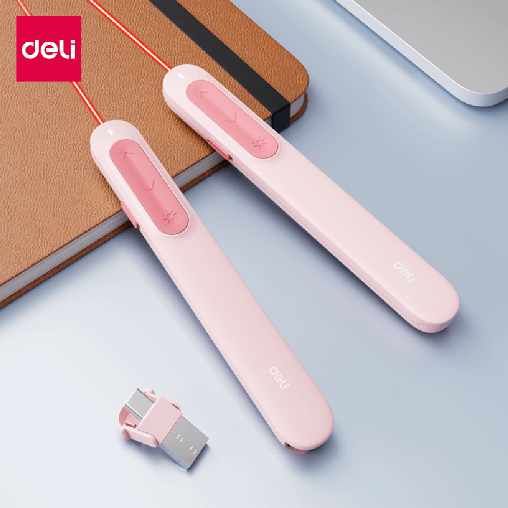 เลเซอร์พอยเตอร์ DELI ES002-WH-01 2.4GHZ สีขาว