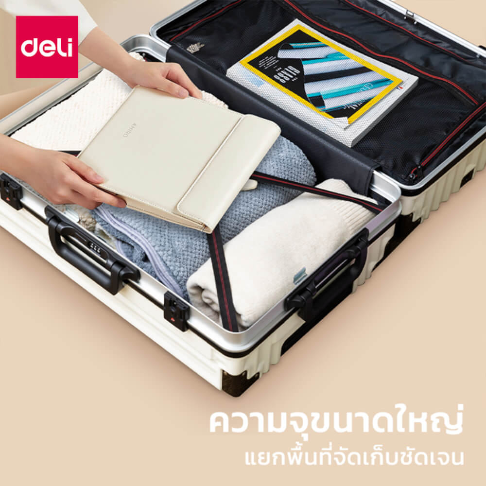 กระเป๋าเดินทางล้อลาก DELI EH1045-GR-20-01 20 นิ้ว สีเทา_5