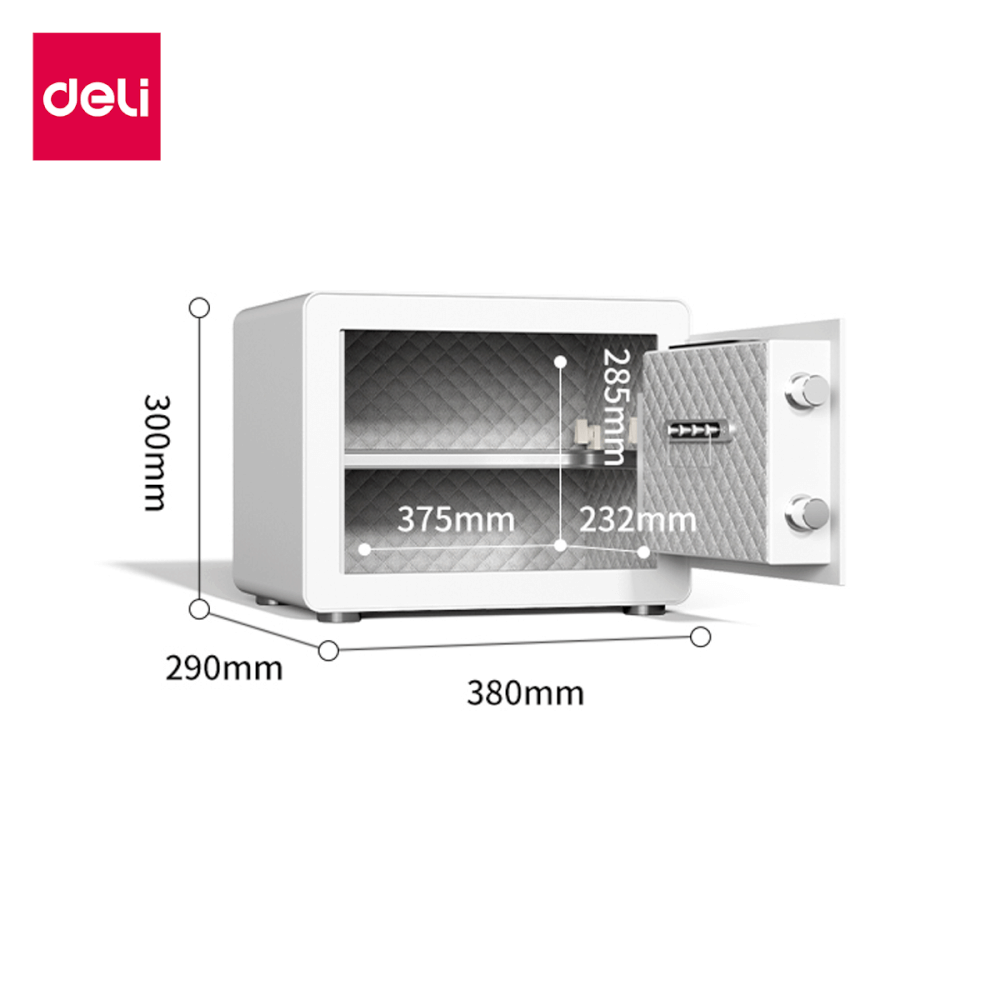 ตู้เซฟนิรภัย DELI AE800-WH-01 สีขาว_6
