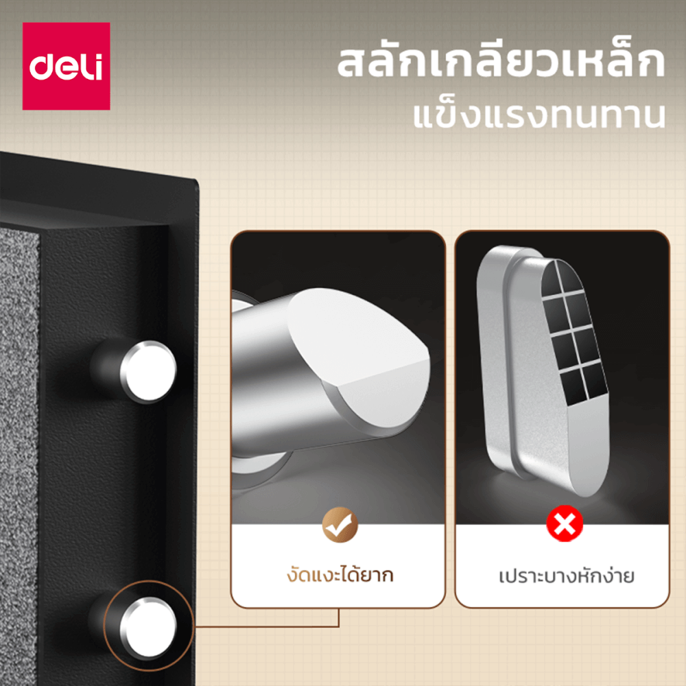 ตู้เซฟนิรภัย DELI ET541-WH-01 สีขาว