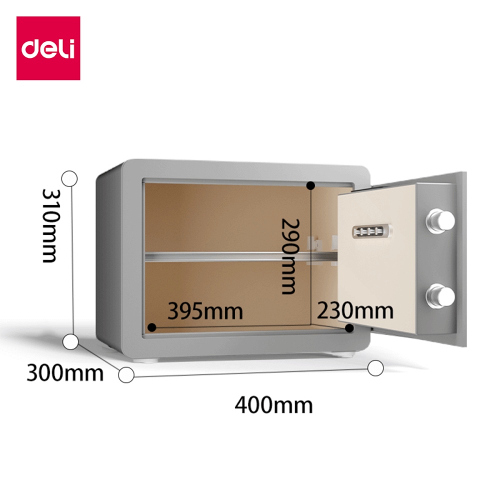 ตู้เซฟนิรภัย DELI AE100-GR-01 สีเทา