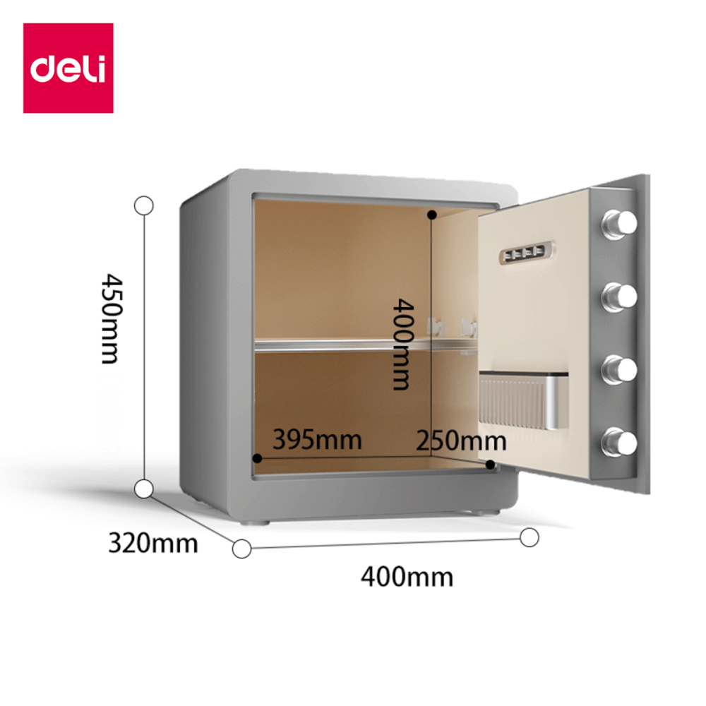 ตู้เซฟนิรภัย DELI AE101-GR-01 สีเทา