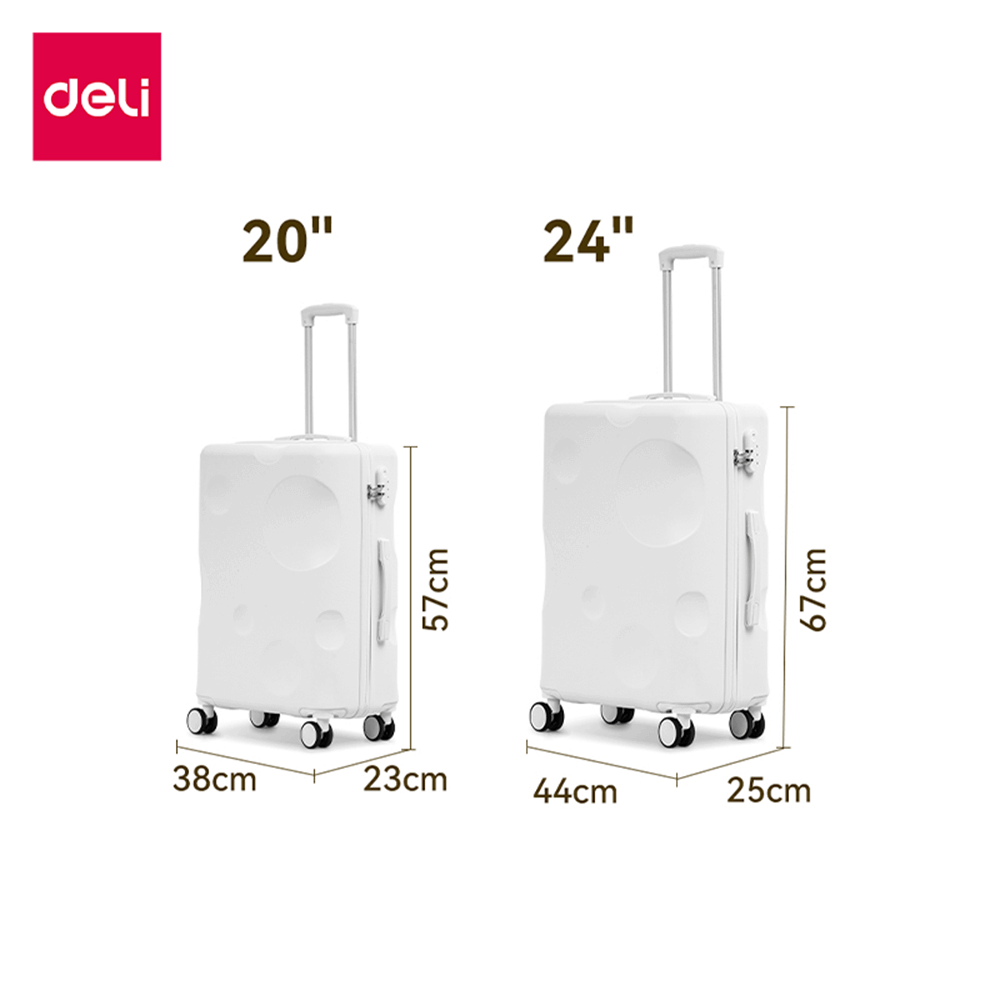กระเป๋าเดินทางล้อลาก DELI EH1058-WH-20-01 20นิ้ว สีขาว_6