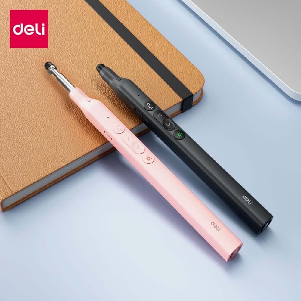 เลเซอร์พอยเตอร์ DELI ES003-G-PK-01 เลเซอร์สีเขียว สีชมพู