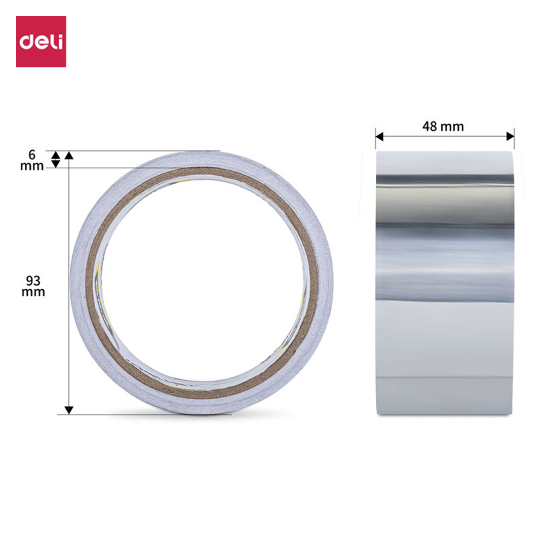 เทปอะลูมิเนียม DELI 30500-SL-01 ขนาด 48 ซม. สีเงิน