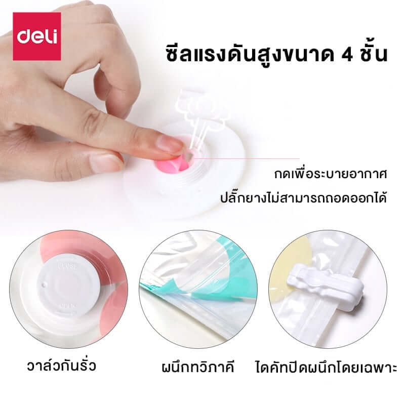 ถุงสูญญากาศ DELI VS584-MC-01 40X60 ซม. ลายดอกไม้_6