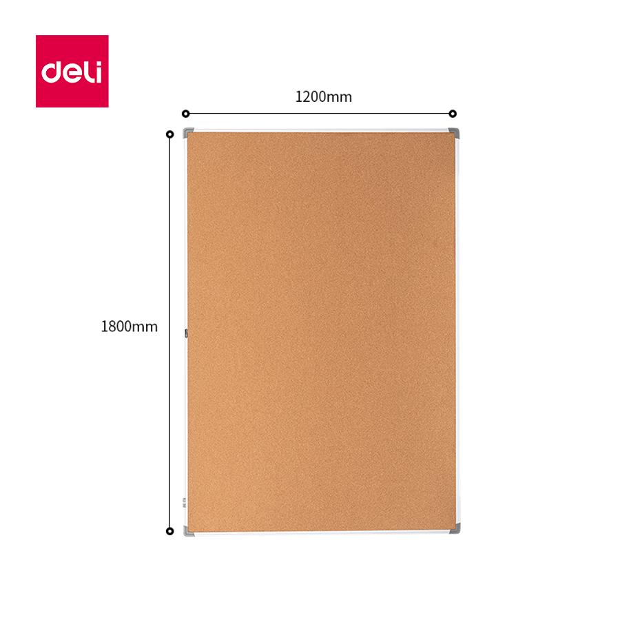 กระดานไม้ก๊อก DELI E39057-YL-01 ขนาด 120*180 ซม. สีน้ำตาล_7