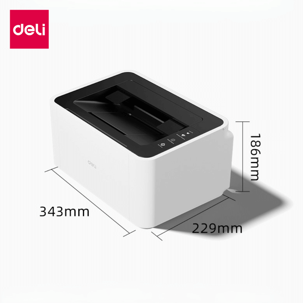 เครื่องปริ้นท์ DELI P1820W-GL-WH-01 A4 สีขาว