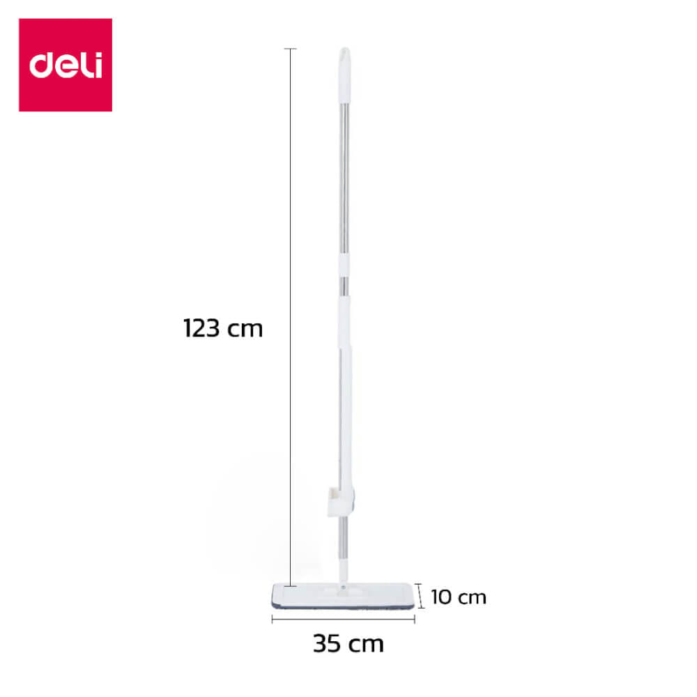 ไม้ม็อบสเปรย์พร้อมที่รีดน้ำในตัว DELI VS1009-WH-01 35X10X123 ซม.