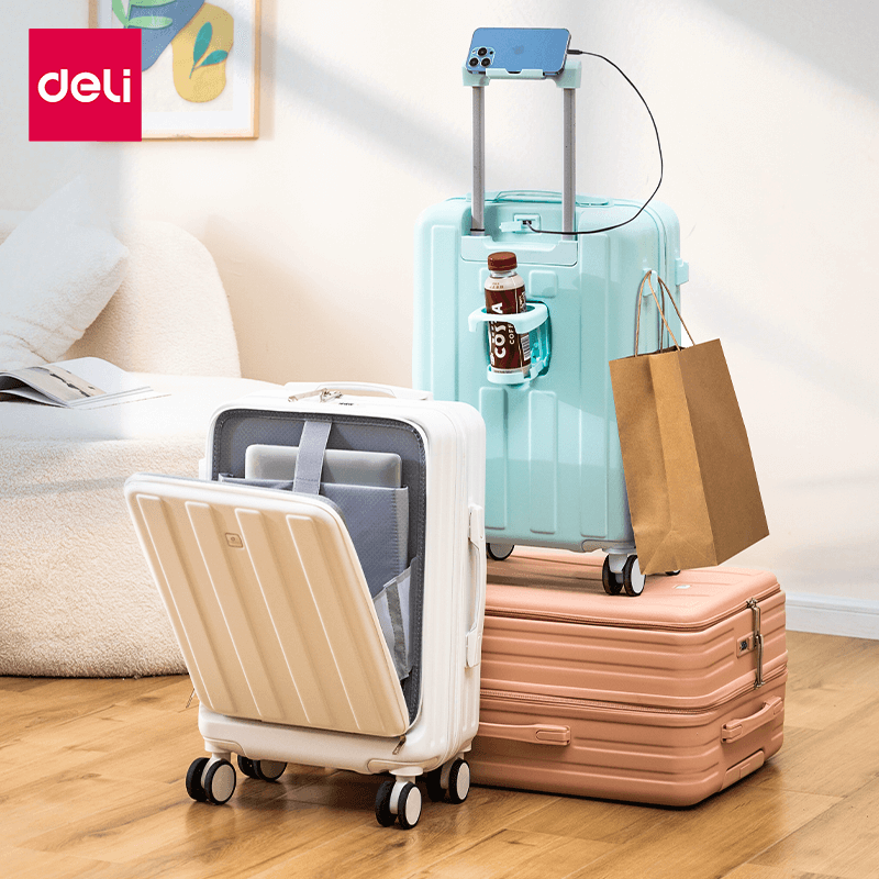 กระเป๋าเดินทางล้อลาก DELI EH1054-BK-20-01 20นิ้ว สีดำ_9