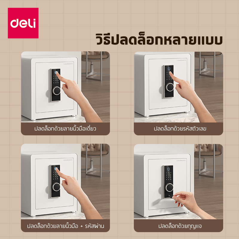 ตู้เซฟนิรภัย LOCKSWORTH VS4553-WH-01 สีขาว_9