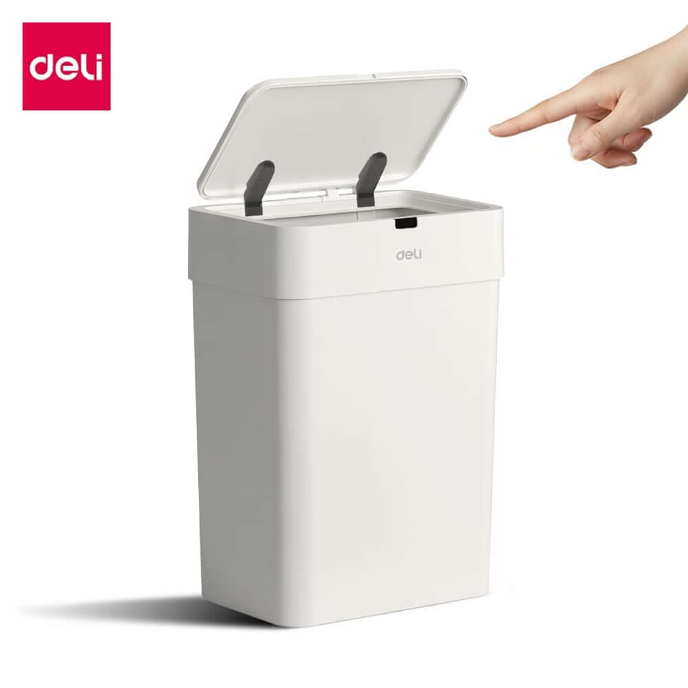 ถังขยะอัจฉริยะ DELI PG620-GR-01 15 ลิตร สีขาว_8