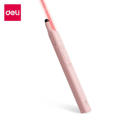เลเซอร์พอยเตอร์ DELI ES003-PK-01 เลเซอร์สีแดง สีชมพู