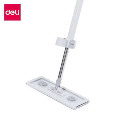 ไม้ม็อบไมโครไฟเบอร์ดันฝุ่น 2IN1 DELI VS1405-GR-01 ขนาด 10.5X36X128 ซม สีเทา_0
