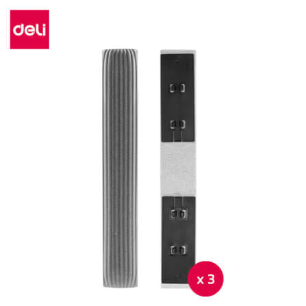 อะไหล่ม็อบฟองน้ำ DELI VS1056-GR-03 สีเทา (แพ็ก 3 ชิ้น)_0