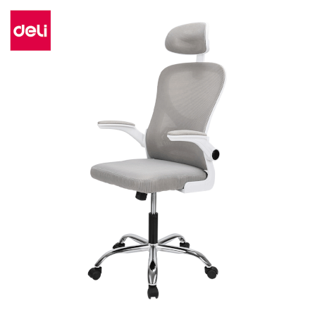 เก้าอี้ทำงาน DELI E4930-GR-01 ปรับสูงได้ 10CM สีเทา