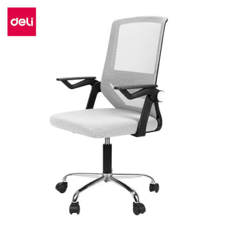 เก้าอี้ทำงาน DELI E4931-BC-01 ปรับสูง 10CM แขน90° สีดำ_0