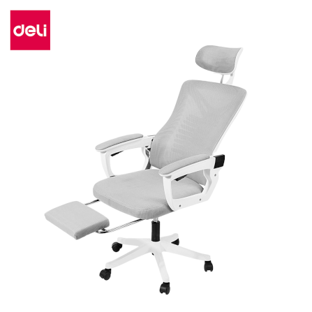 เก้าอี้สุขภาพ DELI E4935-GR-01 เอนได้ถึง 120° สีเทา_0