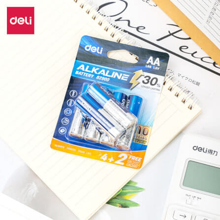 ถ่านอัลคาไลน์ AA DELI E82900-BL-01 6 ก้อน_1
