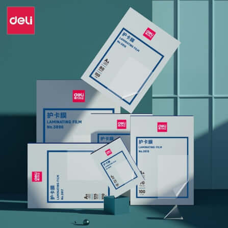 พลาสติกเคลือบบัตร DELI E3816-CL-01 80MIC (สำหรับ A4)_1