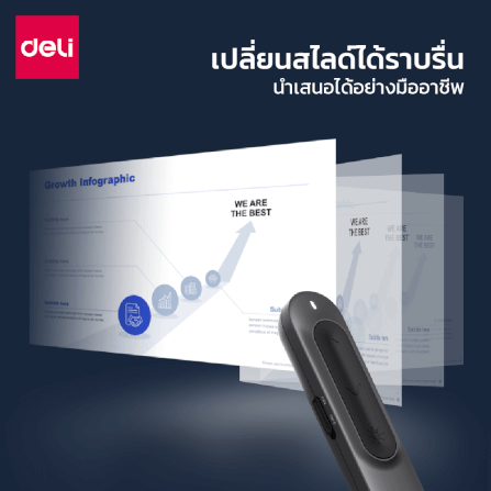 เลเซอร์พอยเตอร์ DELI ES002-WH-01 2.4GHZ สีขาว_2