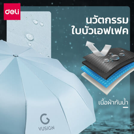 ร่มพับพกพา VUSIGN VS4086-WH-01 สีขาว_2