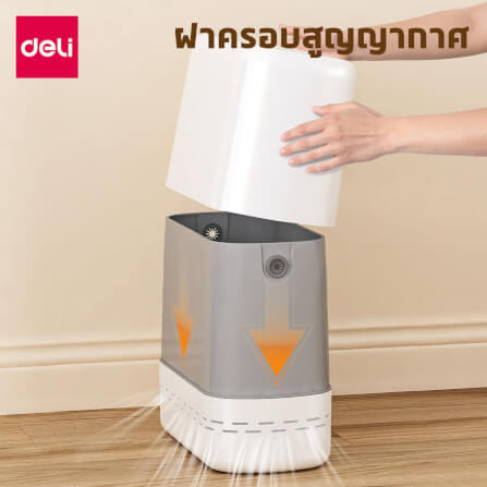 ถังขยะแบบฝากด VUSIGN VS1126-WH-01 สีขาว ขนาด 17X37X31 CM_3