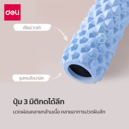 โฟมโรลเลอร์ AGNITE ER265-GR-01 9X30 ซม. สีเทา_3