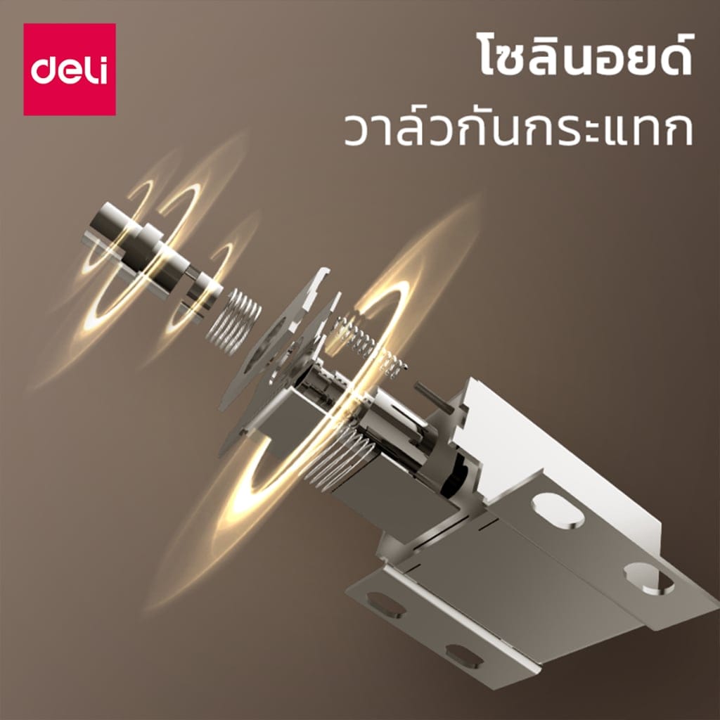 ตู้เซฟนิรภัย 12กก. DELI ET570-BK-01 ปลดล็อคด้วยรหัส 29X38X30ซม. สีดำ_3
