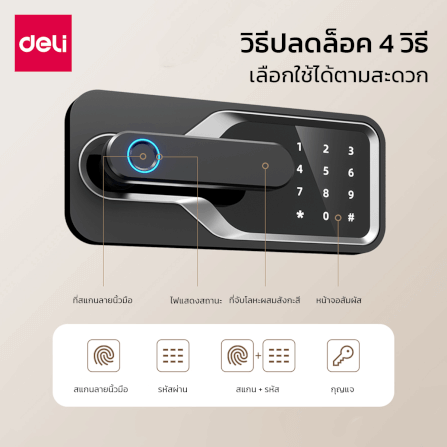 ตู้เซฟนิรภัย DELI AE130-BK-01 สีดำ_4