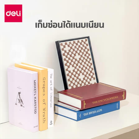 เซฟหนังสือ DELI VS4570-BL-01 ขนาด 5.5 X 11.5 X 18.0 ซม สีน้ำเงิน_4