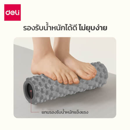 โฟมโรลเลอร์ AGNITE ER265-GR-01 9X30 ซม. สีเทา_4