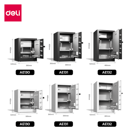 ตู้เซฟนิรภัย DELI AE130-BK-01 สีดำ_5
